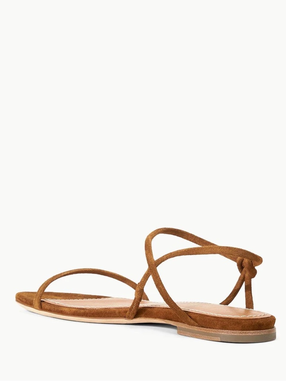 STAUD Laurel Suede Sandal in Tan Suede 39 - Picture 7 of 12